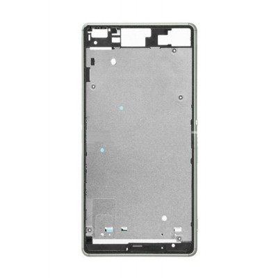 Lcd Frame Middle Chassis For Sony Ericsson Xperia Z3 D6603 White By - Maxbhi Com