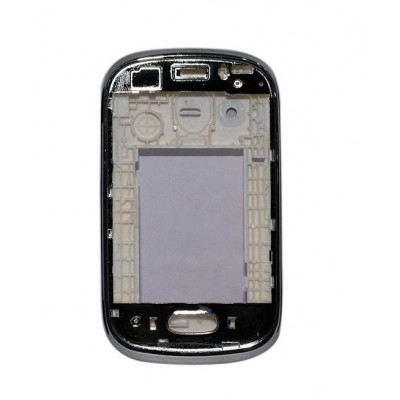 Lcd Frame Middle Chassis For Samsung Rex 70 S3800 With Single Sim Black By - Maxbhi Com