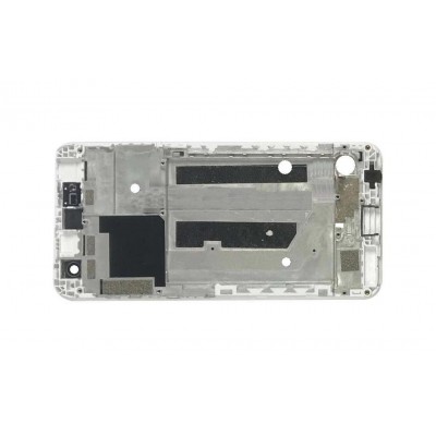 Lcd Frame Middle Chassis For Zte Blade V8 Mini Silver By - Maxbhi Com