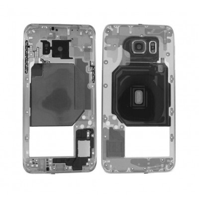 Lcd Frame Middle Chassis For Samsung Galaxy S6 Edge Plus Usa Black By - Maxbhi Com