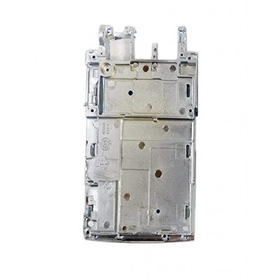 Lcd Frame Middle Chassis For Nokia N76 Red By - Maxbhi Com