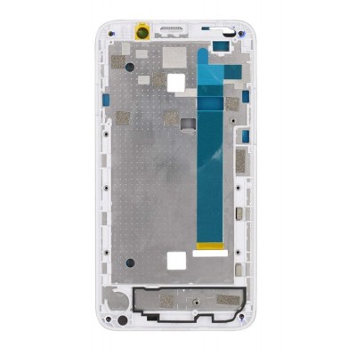 Lcd Frame Middle Chassis For Htc Desire 516 Dual Sim White By - Maxbhi Com