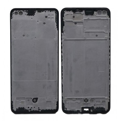 Lcd Frame Middle Chassis For Oppo F17 Pro Black By - Maxbhi Com