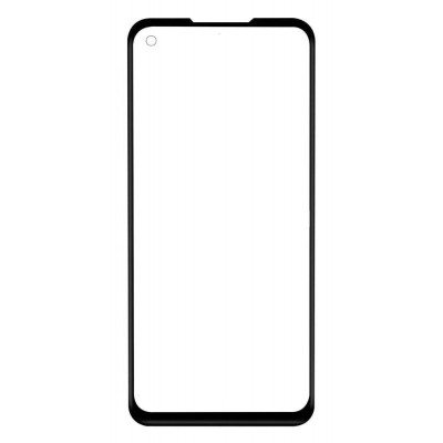 Replacement Front Glass For Oppo A72 Black By - Maxbhi Com