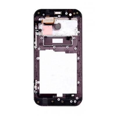 Lcd Frame Middle Chassis For Asus Zenfone Zoom Zx551ml White By - Maxbhi Com