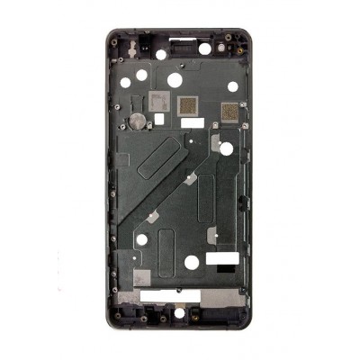 Lcd Frame Middle Chassis For Bq Aquaris X5 Black By - Maxbhi Com
