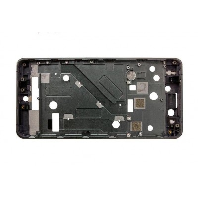 Lcd Frame Middle Chassis For Bq Aquaris X5 Black By - Maxbhi Com