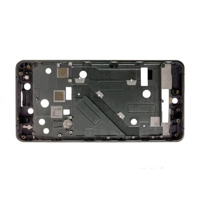 Lcd Frame Middle Chassis For Bq Aquaris X5 Black By - Maxbhi Com