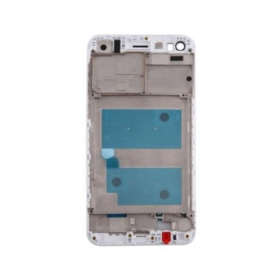 Lcd Frame Middle Chassis For Huawei Y6 Pro 2017 White By - Maxbhi Com