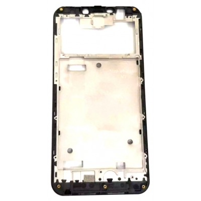 Lcd Frame Middle Chassis For Oukitel C12 Pro Black By - Maxbhi Com