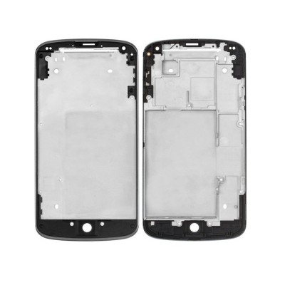 Lcd Frame Middle Chassis For Google Nexus 4 8gb White By - Maxbhi Com