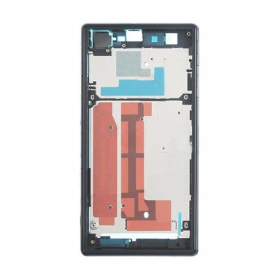 Lcd Frame Middle Chassis For Sony Xperia Z1s 4g Lte Black By - Maxbhi Com