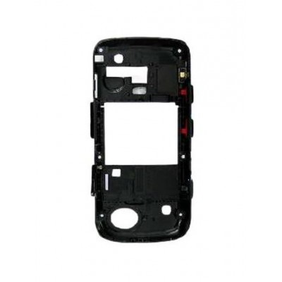 Lcd Frame Middle Chassis For Samsung Dual Sim Star Duos Black By - Maxbhi Com