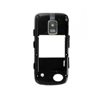 Lcd Frame Middle Chassis For Samsung Dual Sim Star Duos Black By - Maxbhi Com
