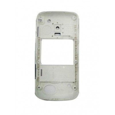 Lcd Frame Middle Chassis For Samsung Dual Sim Star Duos White By - Maxbhi Com