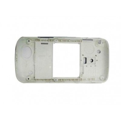 Lcd Frame Middle Chassis For Samsung Dual Sim Star Duos White By - Maxbhi Com