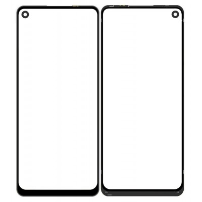 Replacement Front Glass For Realme 7 Pro White By - Maxbhi Com