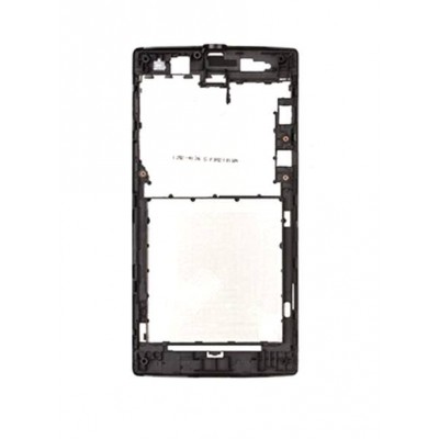 Lcd Frame Middle Chassis For Sony Xperia Ion St28i Black By - Maxbhi Com