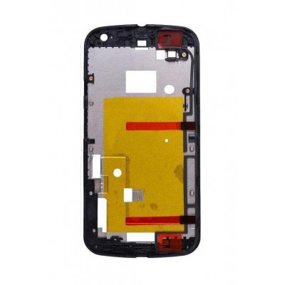 Lcd Frame Middle Chassis For Motorola Moto G 4g 2nd Gen White By - Maxbhi Com