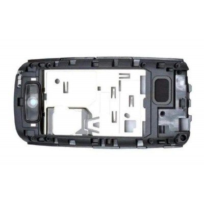 Lcd Frame Middle Chassis For Nokia Asha 306 Black By - Maxbhi Com