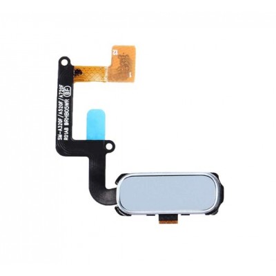 Home Button Complete For Samsung Galaxy A3 Blue By - Maxbhi Com