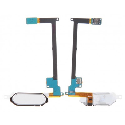 Home Button Complete For Samsung Galaxy Note 4 Cdma White By - Maxbhi Com