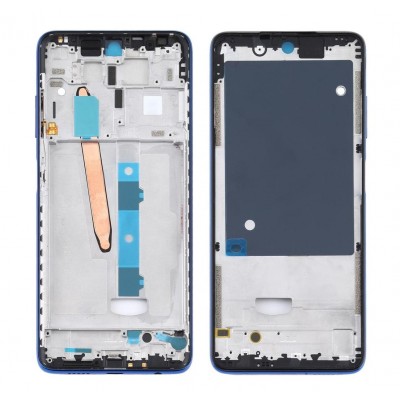 Lcd Frame Middle Chassis For Xiaomi Poco X3 Blue By - Maxbhi Com