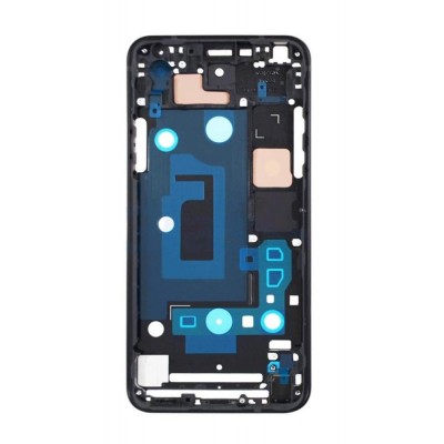 Lcd Frame Middle Chassis For Lg Q7 Plus Black By - Maxbhi Com