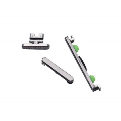 Volume Side Button Outer for Nokia Lumia 830 RM-984 White - Plastic Key