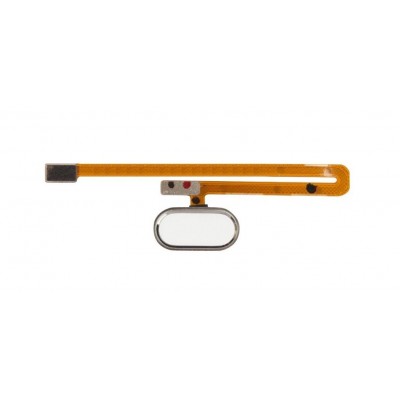 Home Button Complete For Meizu Mx6 White By - Maxbhi Com