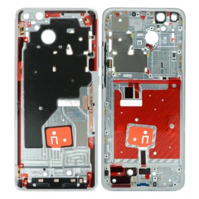 Lcd Frame Middle Chassis For Huawei P40 Pro Plus Black By - Maxbhi Com