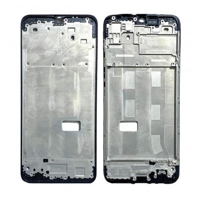 Lcd Frame Middle Chassis For Oppo A15 White By - Maxbhi Com