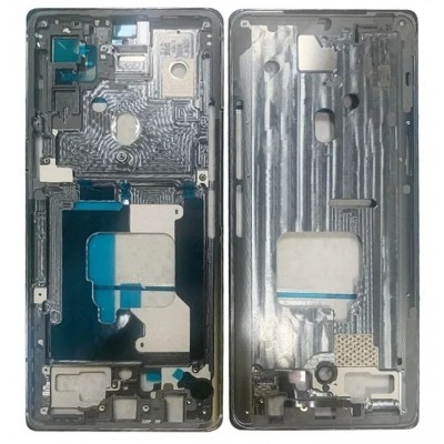 Lcd Frame Middle Chassis For Lg Velvet Black By - Maxbhi Com