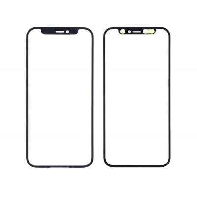 Replacement Front Glass For Apple Iphone 12 Pro Max Black By - Maxbhi Com