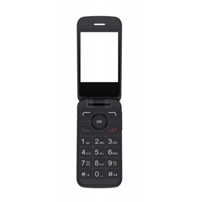 Replacement Front Glass For Alcatel Go Flip 3 Black By - Maxbhi Com