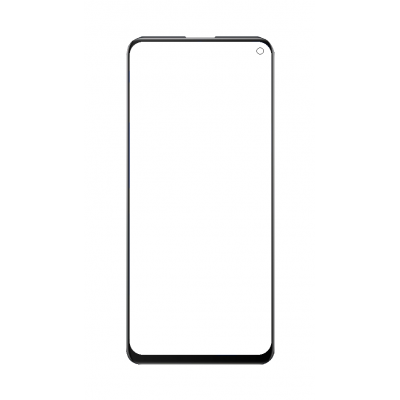 Replacement Front Glass For Vivo Iqoo Z1x Black By - Maxbhi Com
