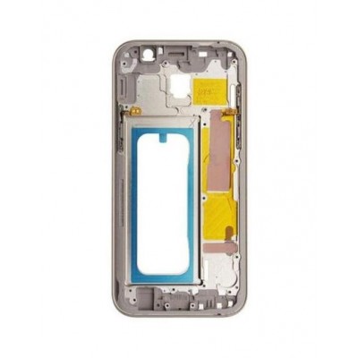 Lcd Frame Middle Chassis For Samsung Galaxy A5 2017 Pink By - Maxbhi Com