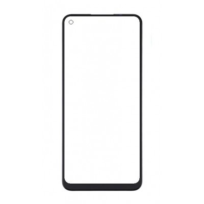 Replacement Front Glass For Oppo A32 Black By - Maxbhi Com