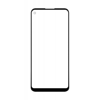 Replacement Front Glass For Nokia 3 4 Black By - Maxbhi Com