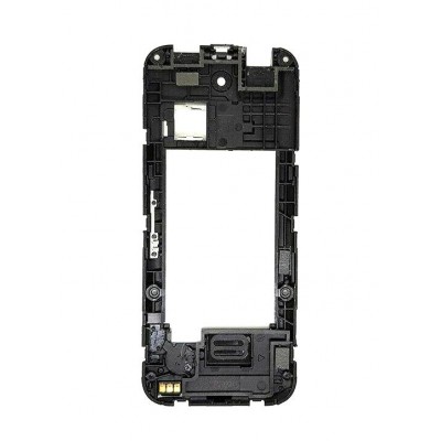 Lcd Frame Middle Chassis For Nokia 225 Dual Sim White By - Maxbhi Com
