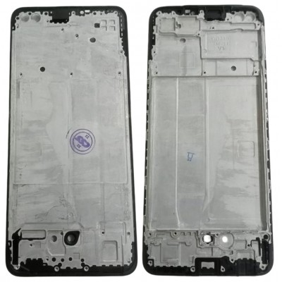 Lcd Frame Middle Chassis For Oppo Reno 4f Black By - Maxbhi Com