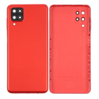 Back Panel Cover For Samsung Galaxy A12 Red - Maxbhi Com