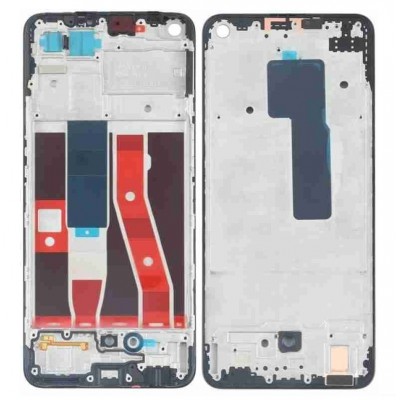 Lcd Frame Middle Chassis For Oppo F19 Pro Silver By - Maxbhi Com