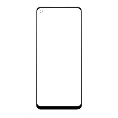 Replacement Front Glass For Oppo A53 5g Black By - Maxbhi Com