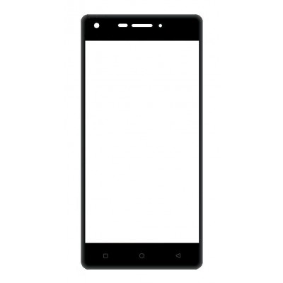 Replacement Front Glass For Intex Aqua Lions 3 Lower Flex Black By - Maxbhi Com
