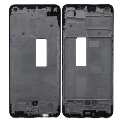 Lcd Frame Middle Chassis For Oppo F19 Black By - Maxbhi Com