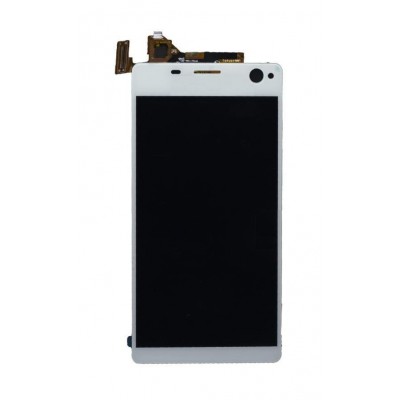 Lcd With Touch Screen For Sony Xperia C4 White By - Maxbhi Com