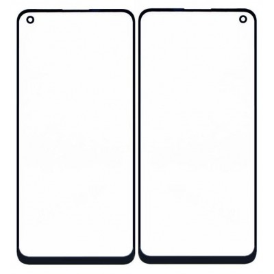 Replacement Front Glass For Oppo F19 White By - Maxbhi Com