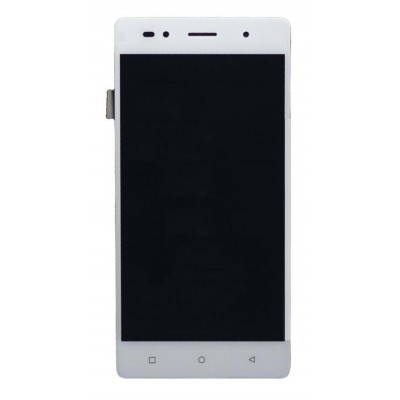 Lcd With Touch Screen For Lava Z80 White By - Maxbhi Com
