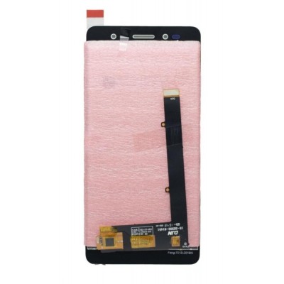 Lcd With Touch Screen For Lava Z10 Black By - Maxbhi Com